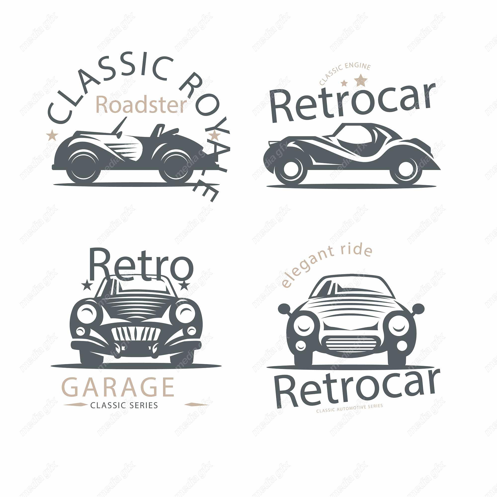 وکتور لوگوی ماشین های کلاسیک و قدیمی MV000581