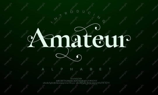 تایپ فیس  فونت سریف Amateur برای ایلاستریتور MV000586