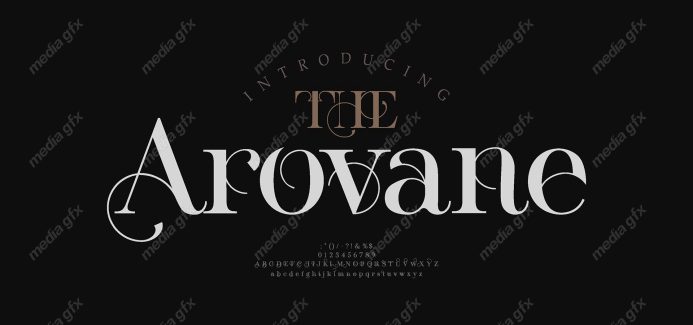 تایپ فیس  فونت سریف Arovane برای ایلاستریتور MV000591