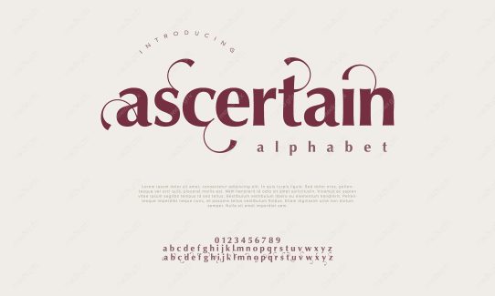 تایپ فیس  فونت سریف Ascertain برای ایلاستریتور MV000592