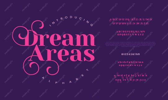 تایپ فیس  فونت سریف Dream Areas برای ایلاستریتور MV000610