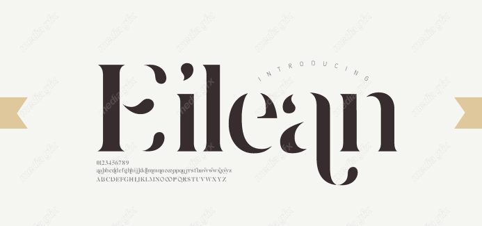 تایپ فیس  فونت سریف Eilean برای ایلاستریتور MV000613