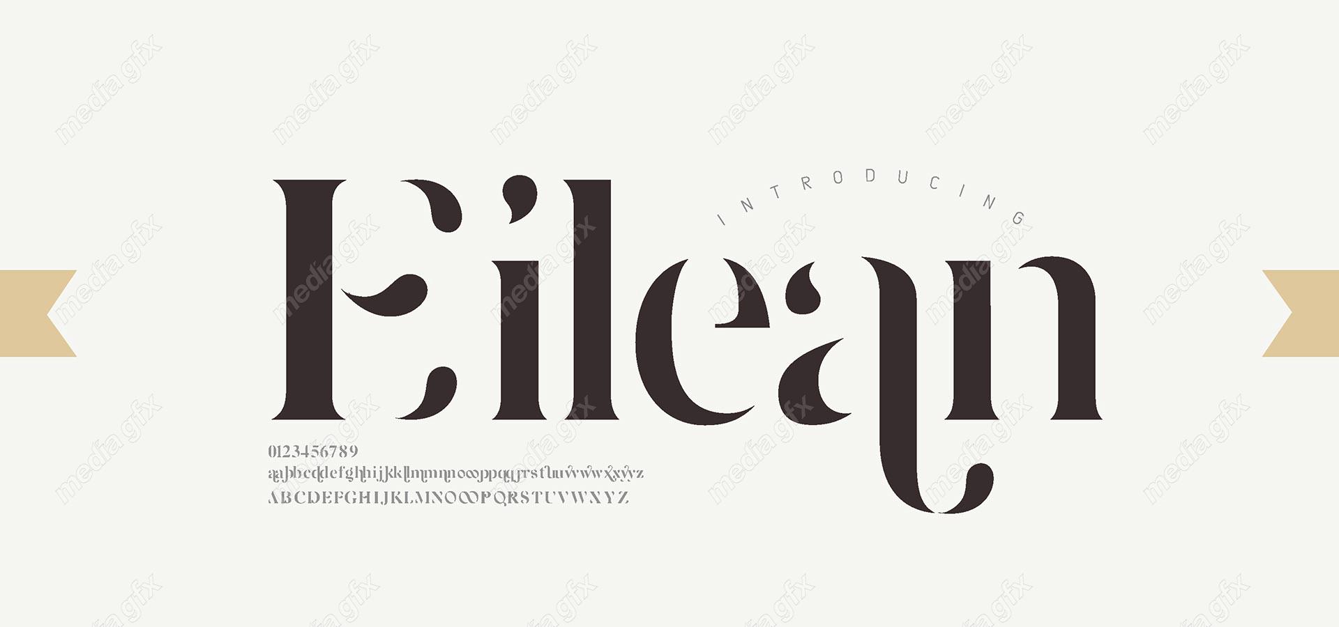 تایپ فیس  فونت سریف Eilean برای ایلاستریتور MV000613