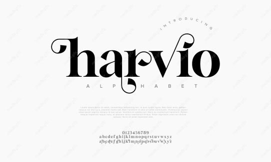 تایپ فیس  فونت سریف Harvio برای ایلاستریتور MV000628