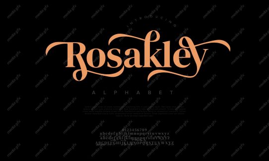 تایپ فیس  فونت سریف Rosakley برای ایلاستریتور MV000645