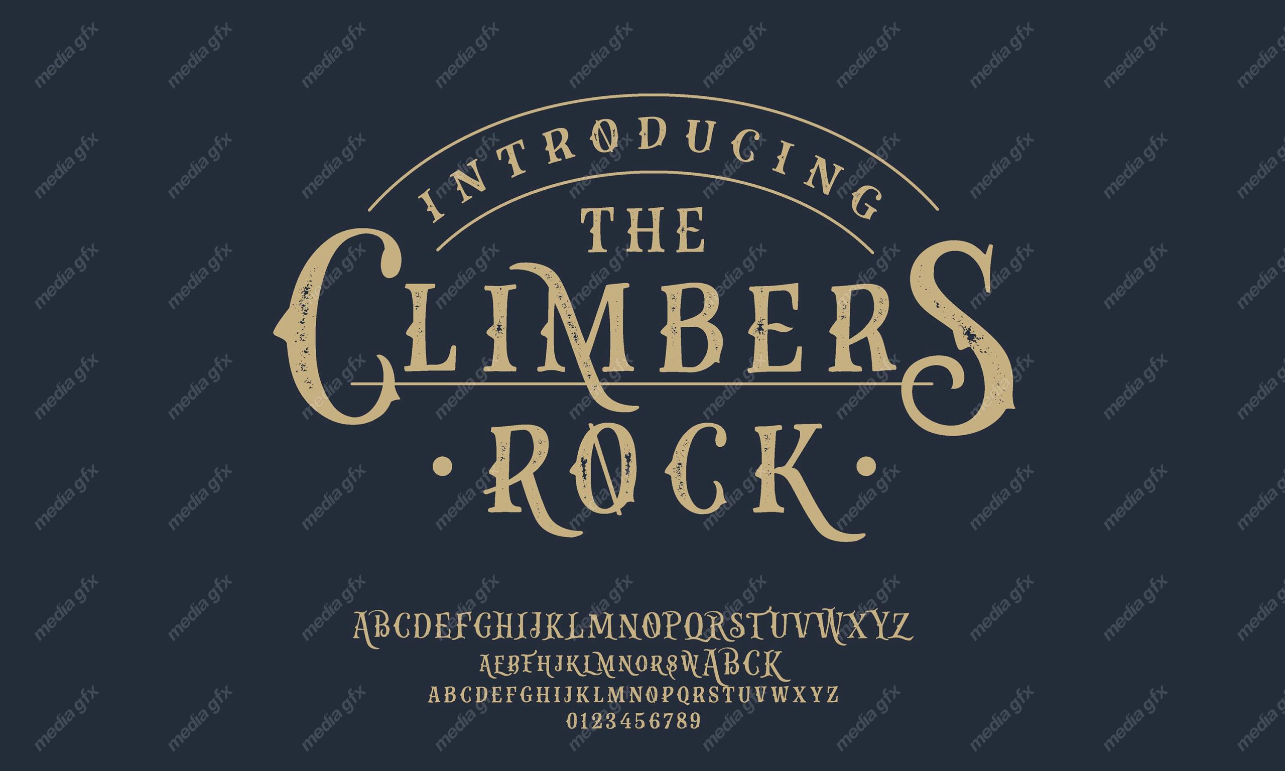 تایپ فیس فونت سریف Climbers برای ایلاستریتور MV000658