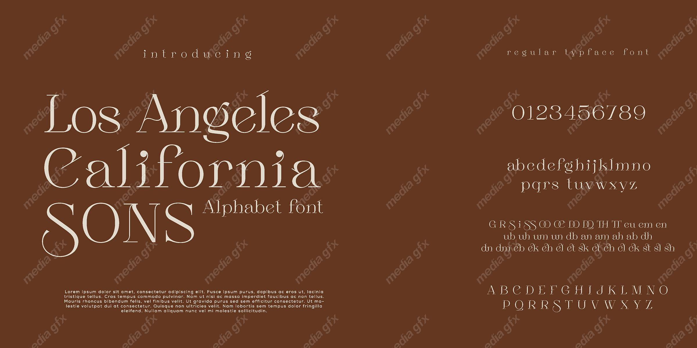 تایپ فیس فونت سریف Sebian برای ایلاستریتور MV000660