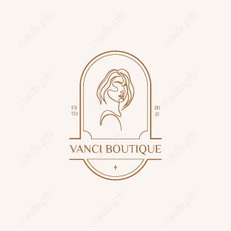 وکتور لوگوی مینیمال سالن زیبایی، سالن عروس و آرایشگاه زنانه MV000694