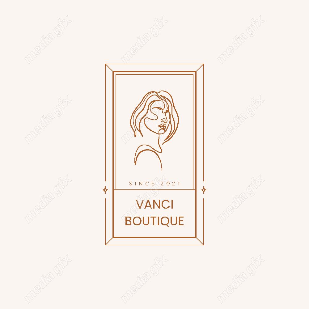 وکتور لوگوی مینیمال سالن زیبایی، سالن عروس و آرایشگاه زنانه MV000695