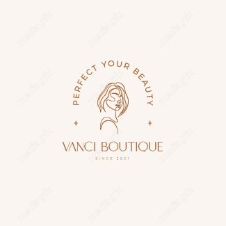وکتور لوگوی مینیمال سالن زیبایی، سالن عروس و آرایشگاه زنانه MV000696