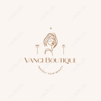 وکتور لوگوی مینیمال سالن زیبایی، سالن عروس و آرایشگاه زنانه MV000697