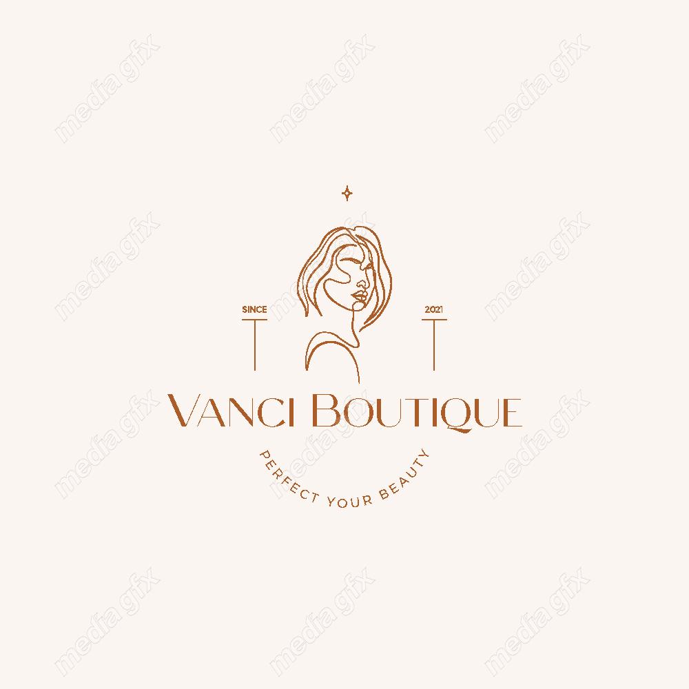 وکتور لوگوی مینیمال سالن زیبایی، سالن عروس و آرایشگاه زنانه MV000697