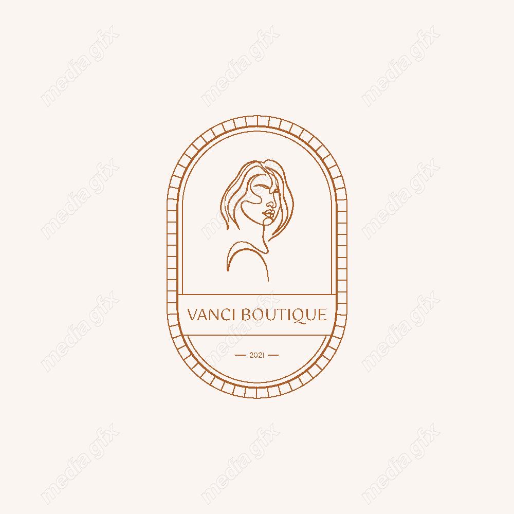 وکتور لوگوی مینیمال سالن زیبایی، سالن عروس و آرایشگاه زنانه MV000698