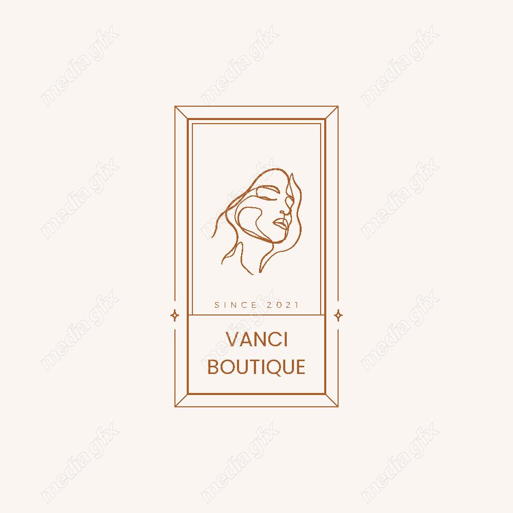 وکتور لوگوی مینیمال سالن زیبایی، سالن عروس و آرایشگاه زنانه MV000703