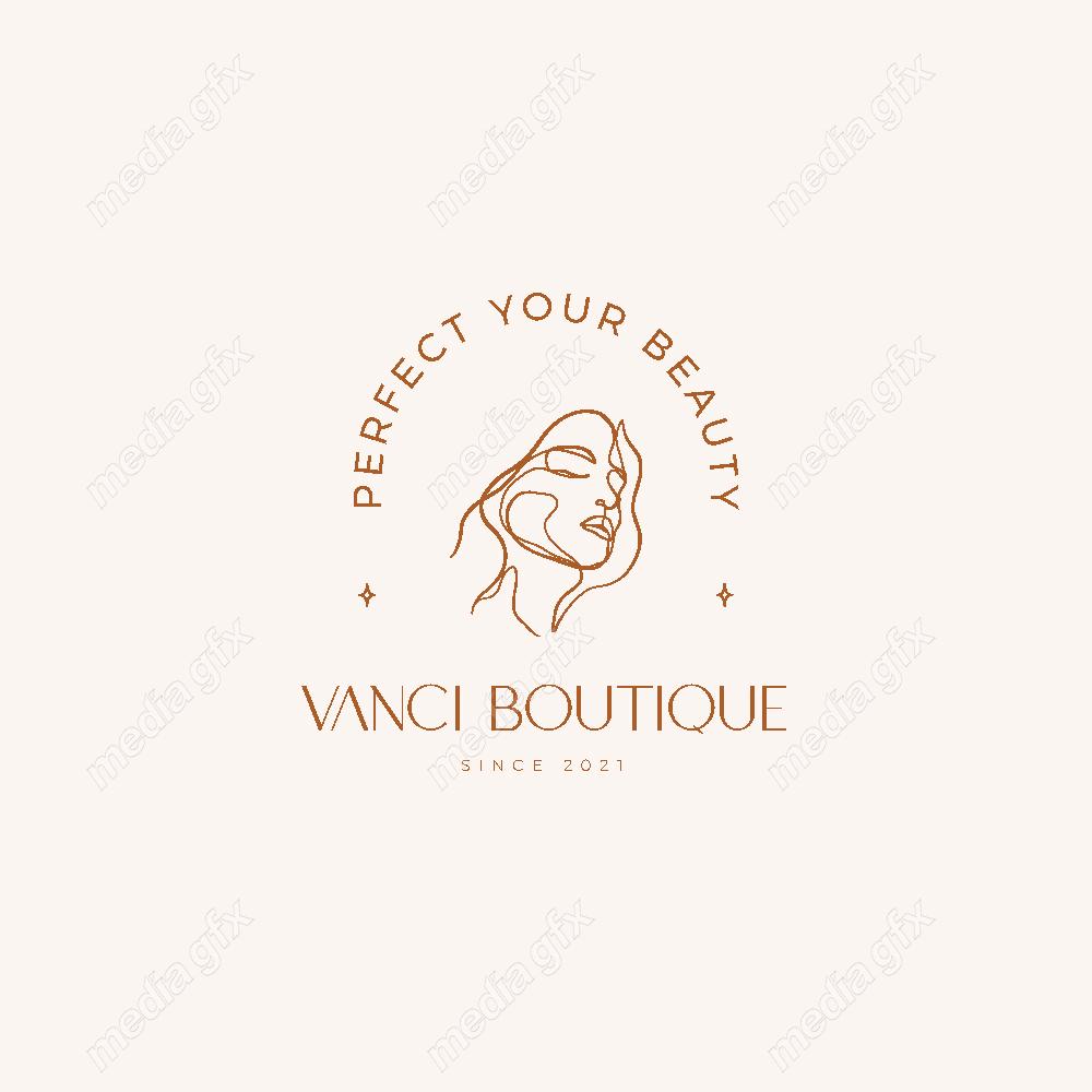 وکتور لوگوی مینیمال سالن زیبایی، سالن عروس و آرایشگاه زنانه MV000704