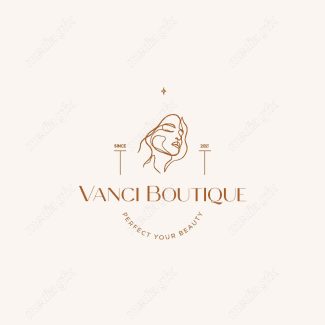 وکتور لوگوی مینیمال سالن زیبایی، سالن عروس و آرایشگاه زنانه MV000705