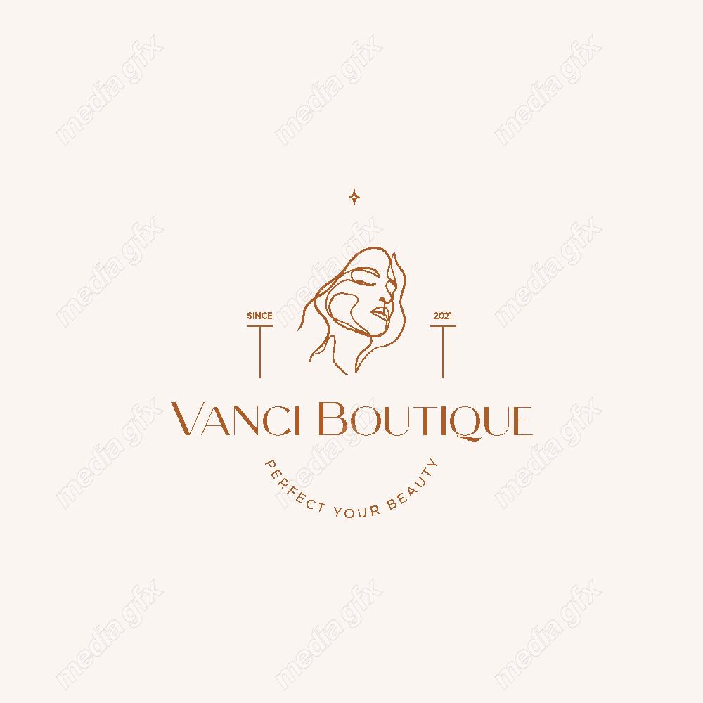 وکتور لوگوی مینیمال سالن زیبایی، سالن عروس و آرایشگاه زنانه MV000705