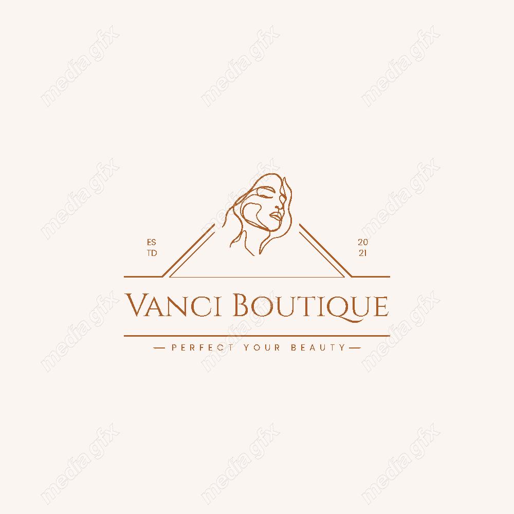 وکتور لوگوی مینیمال سالن زیبایی، سالن عروس و آرایشگاه زنانه MV000709