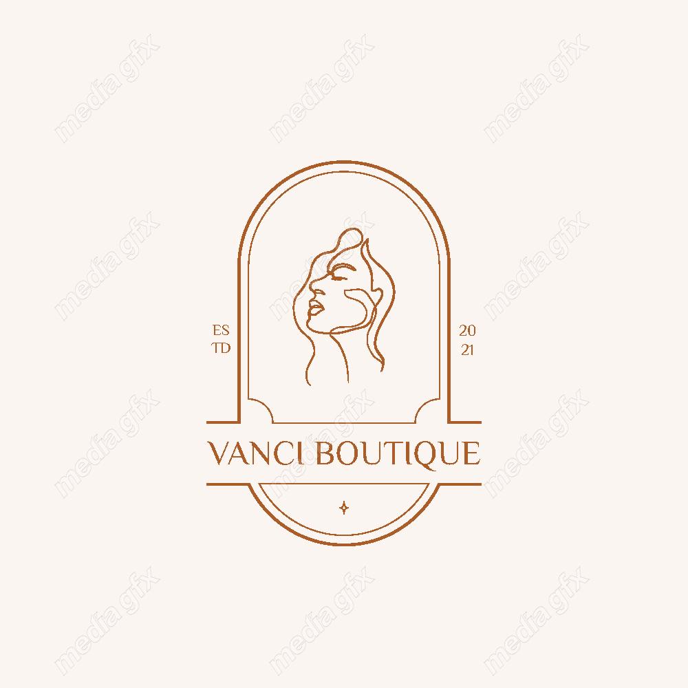 وکتور لوگوی مینیمال سالن زیبایی، سالن عروس و آرایشگاه زنانه MV000710