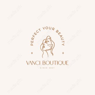 وکتور لوگوی مینیمال سالن زیبایی، سالن عروس و آرایشگاه زنانه MV000712