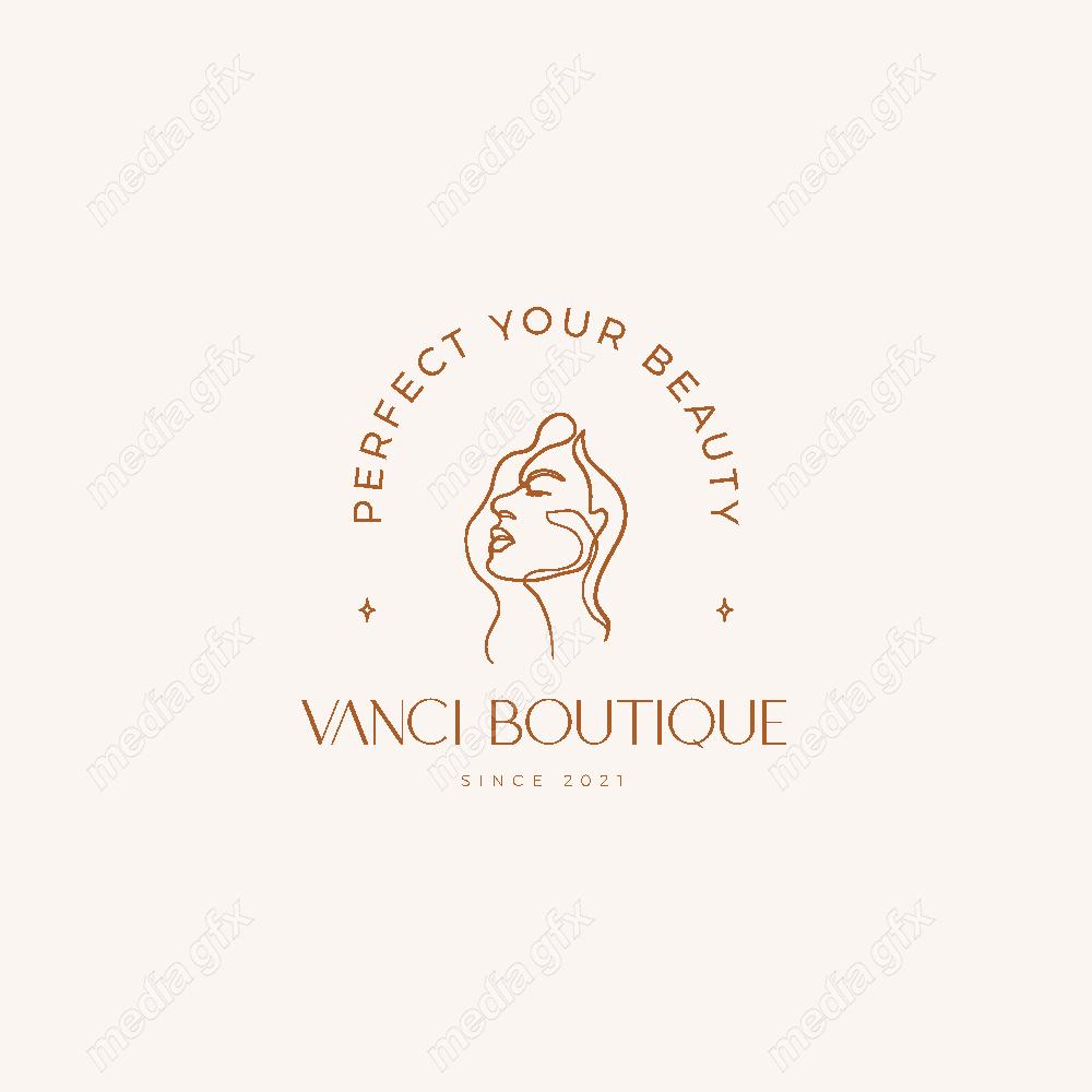 وکتور لوگوی مینیمال سالن زیبایی، سالن عروس و آرایشگاه زنانه MV000712