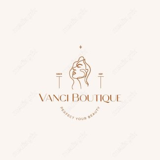 وکتور لوگوی مینیمال سالن زیبایی، سالن عروس و آرایشگاه زنانه MV000713