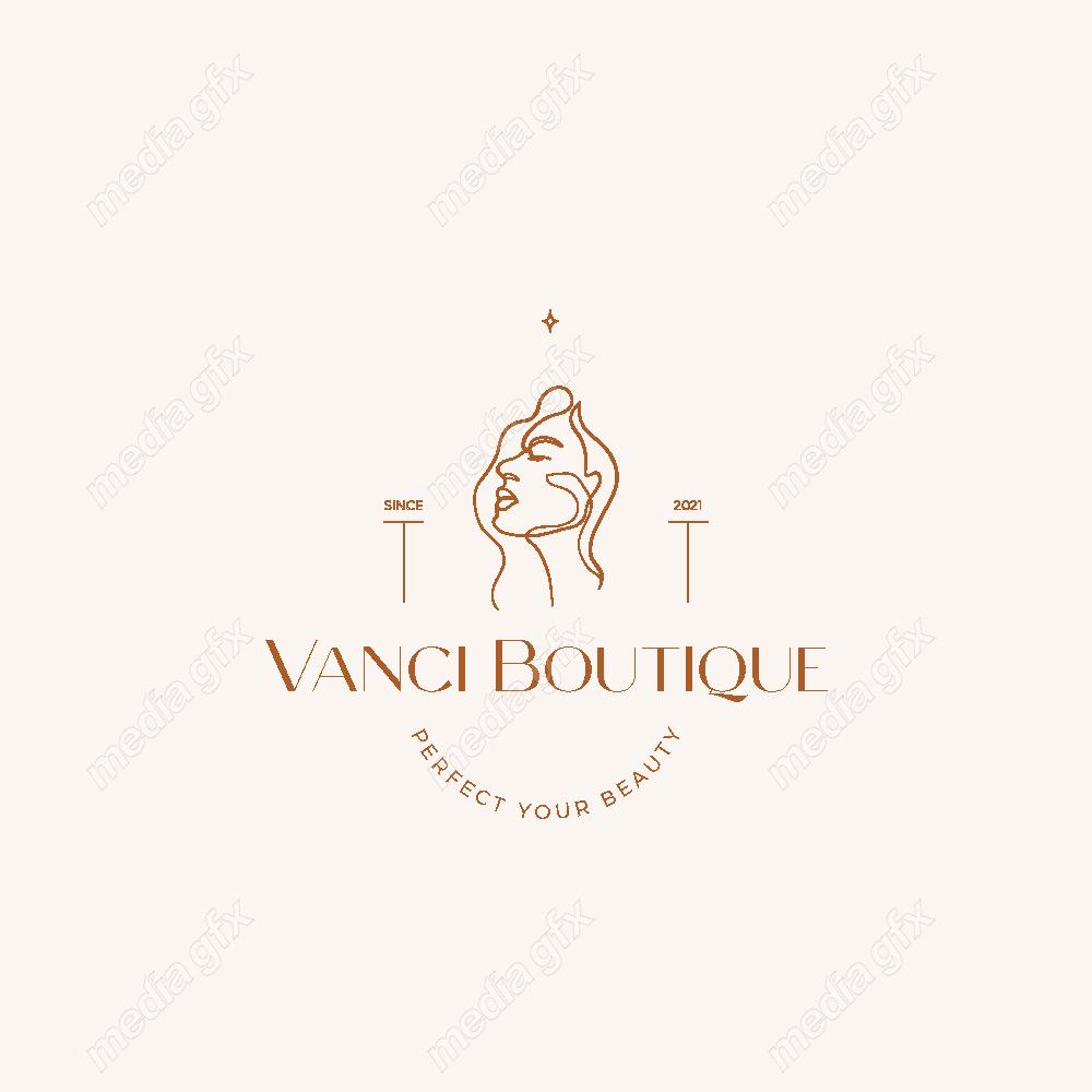 وکتور لوگوی مینیمال سالن زیبایی، سالن عروس و آرایشگاه زنانه MV000713