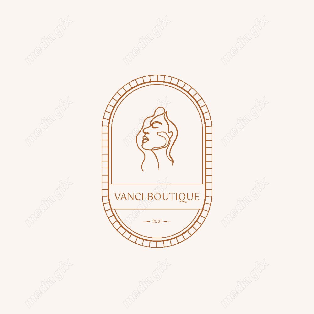 وکتور لوگوی مینیمال سالن زیبایی، سالن عروس و آرایشگاه زنانه MV000714