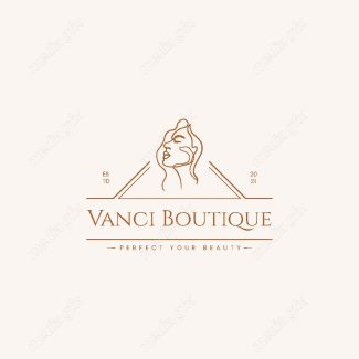 وکتور لوگوی مینیمال سالن زیبایی، سالن عروس و آرایشگاه زنانه MV000717