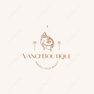 وکتور لوگوی مینیمال سالن زیبایی، سالن عروس و آرایشگاه زنانه MV000721