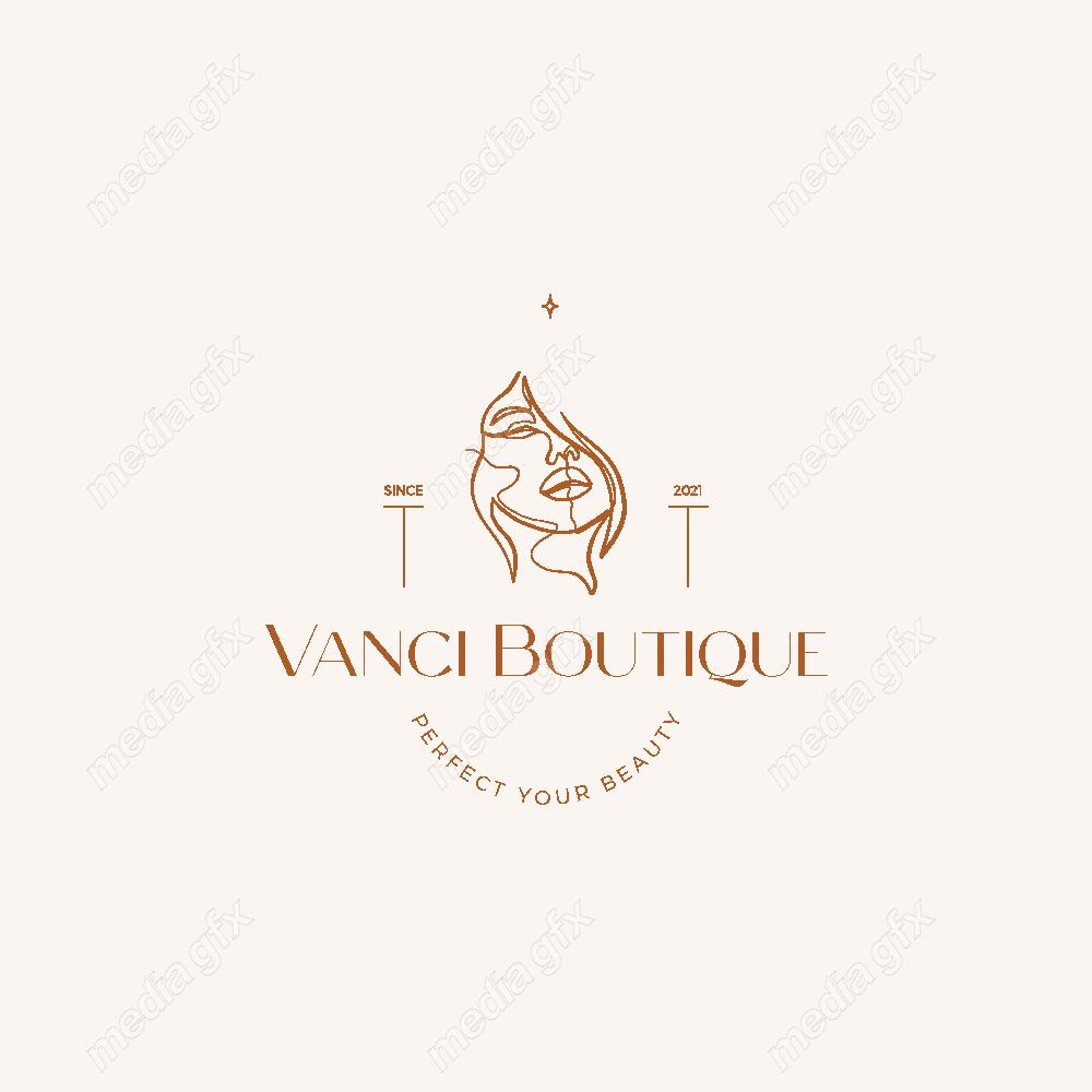 وکتور لوگوی مینیمال سالن زیبایی، سالن عروس و آرایشگاه زنانه MV000721