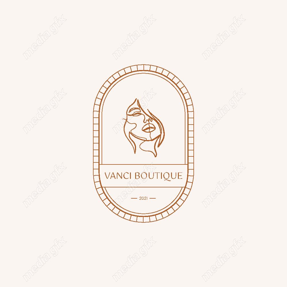 وکتور لوگوی مینیمال سالن زیبایی، سالن عروس و آرایشگاه زنانه MV000722