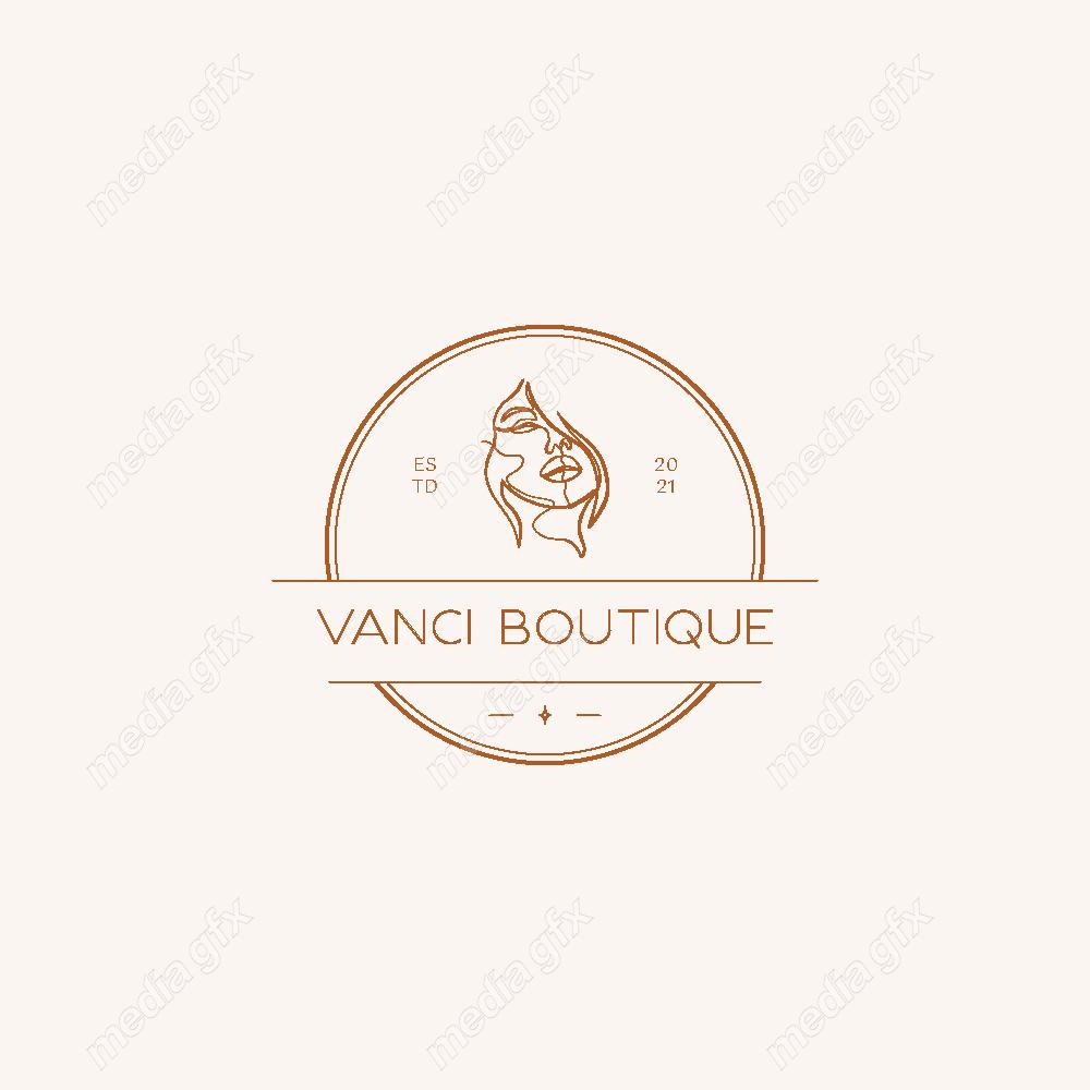 وکتور لوگوی مینیمال سالن زیبایی، سالن عروس و آرایشگاه زنانه MV000724