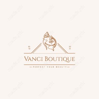 وکتور لوگوی مینیمال سالن زیبایی، سالن عروس و آرایشگاه زنانه MV000725
