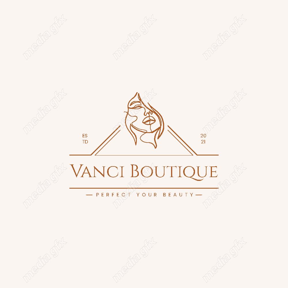 وکتور لوگوی مینیمال سالن زیبایی، سالن عروس و آرایشگاه زنانه MV000725