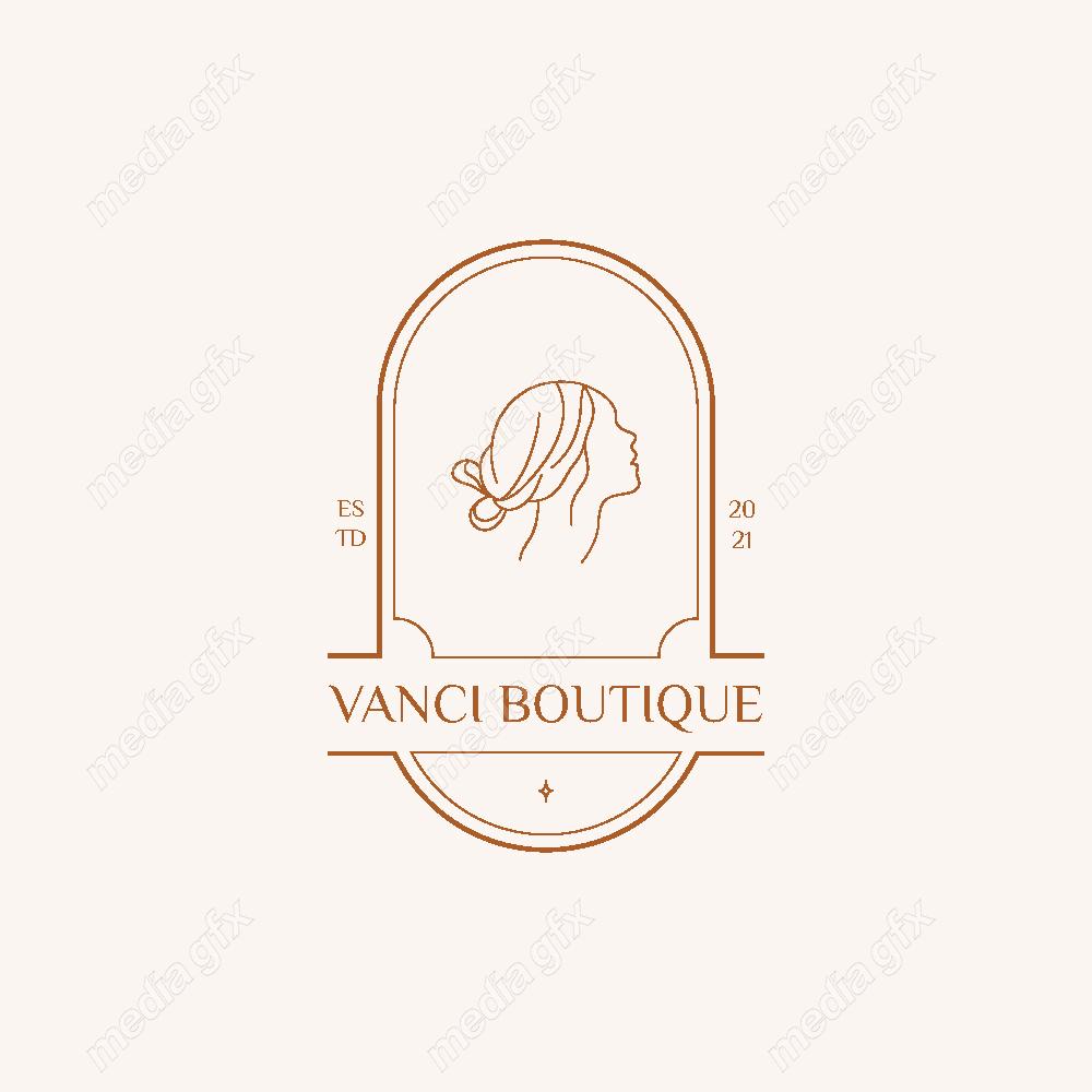 وکتور لوگوی مینیمال سالن زیبایی، سالن عروس و آرایشگاه زنانه MV000726