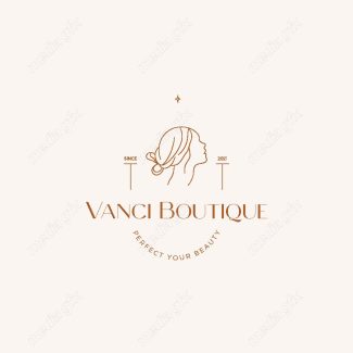 وکتور لوگوی مینیمال سالن زیبایی، سالن عروس و آرایشگاه زنانه MV000729