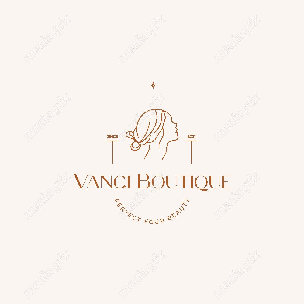 وکتور لوگوی مینیمال سالن زیبایی، سالن عروس و آرایشگاه زنانه MV000729