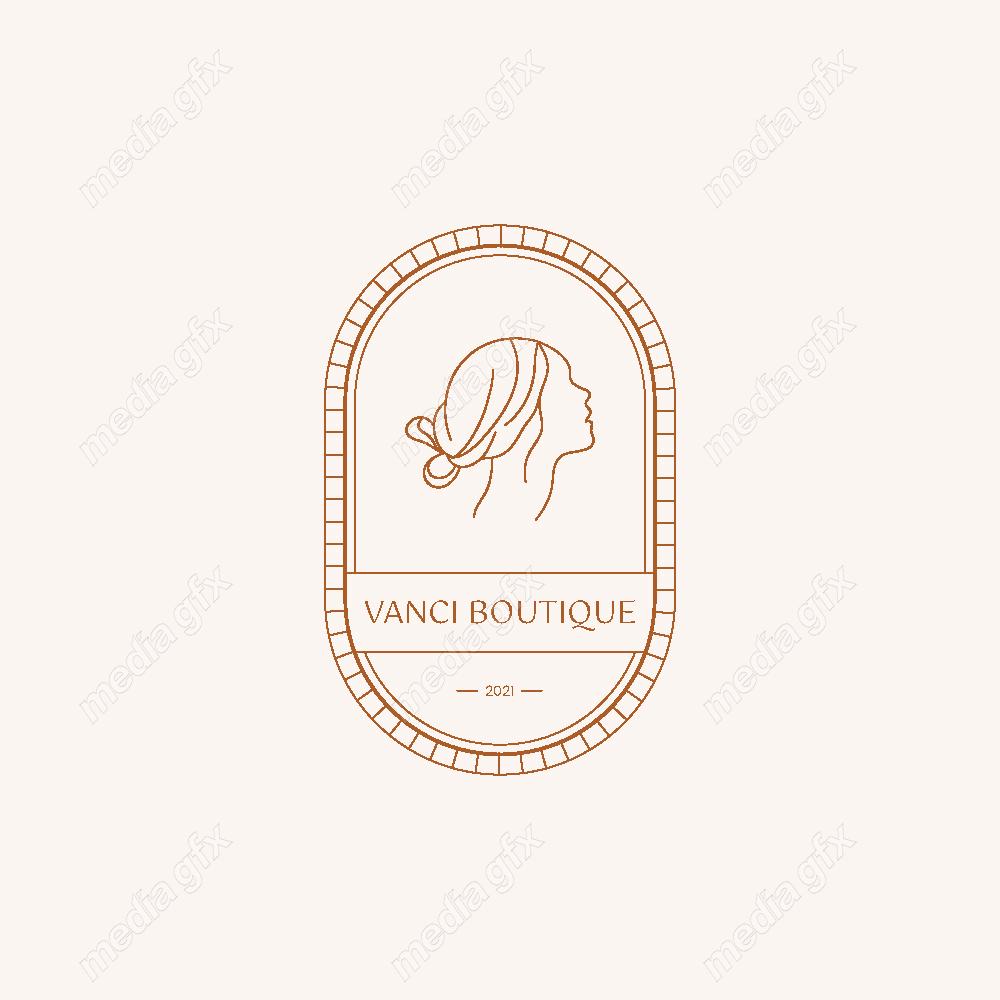 وکتور لوگوی مینیمال سالن زیبایی، سالن عروس و آرایشگاه زنانه MV000730