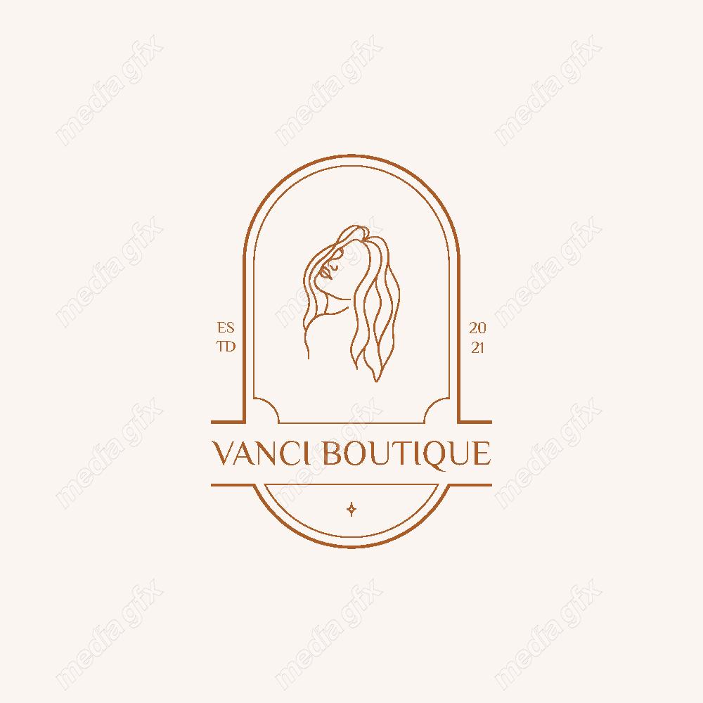 وکتور لوگوی مینیمال سالن زیبایی، سالن عروس و آرایشگاه زنانه MV000734