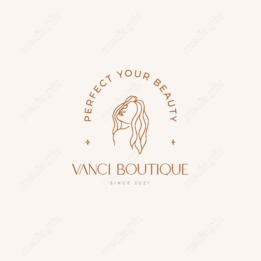 وکتور لوگوی مینیمال سالن زیبایی، سالن عروس و آرایشگاه زنانه MV000736