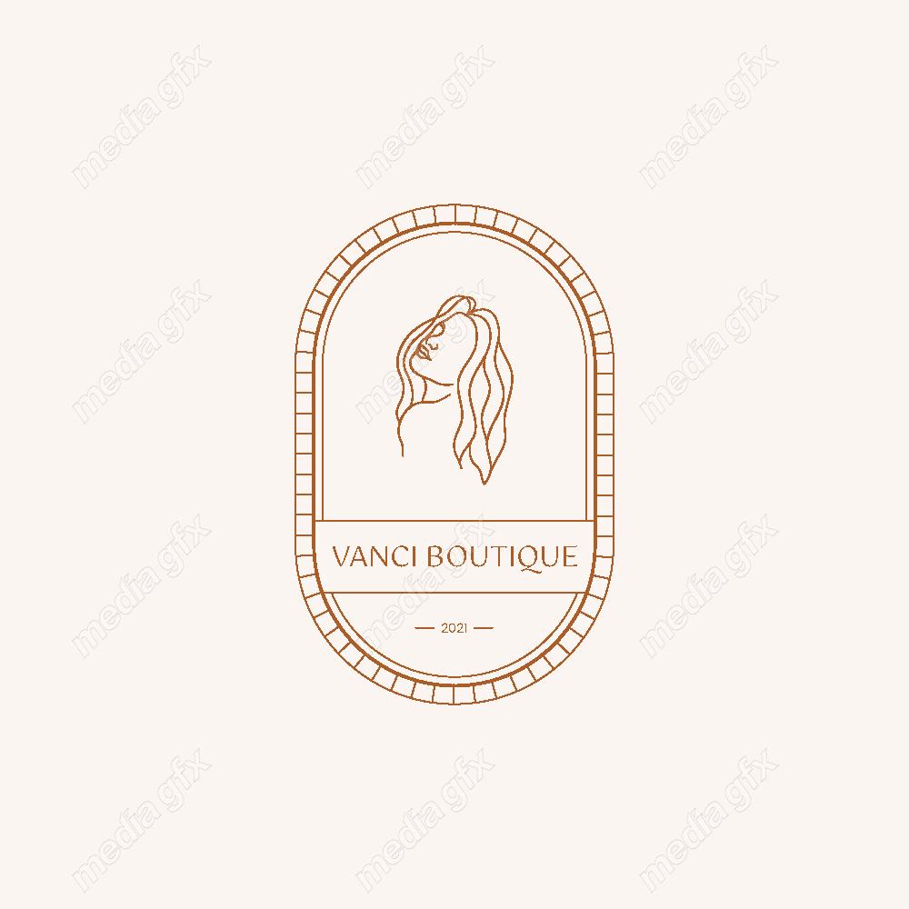 وکتور لوگوی مینیمال سالن زیبایی، سالن عروس و آرایشگاه زنانه MV000738