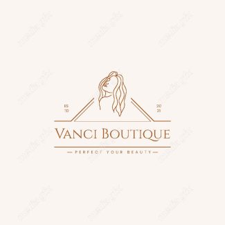 وکتور لوگوی مینیمال سالن زیبایی، سالن عروس و آرایشگاه زنانه MV000741