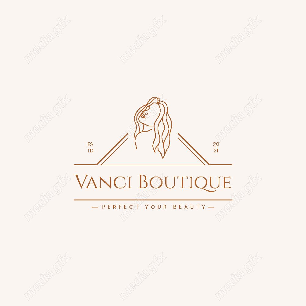 وکتور لوگوی مینیمال سالن زیبایی، سالن عروس و آرایشگاه زنانه MV000741