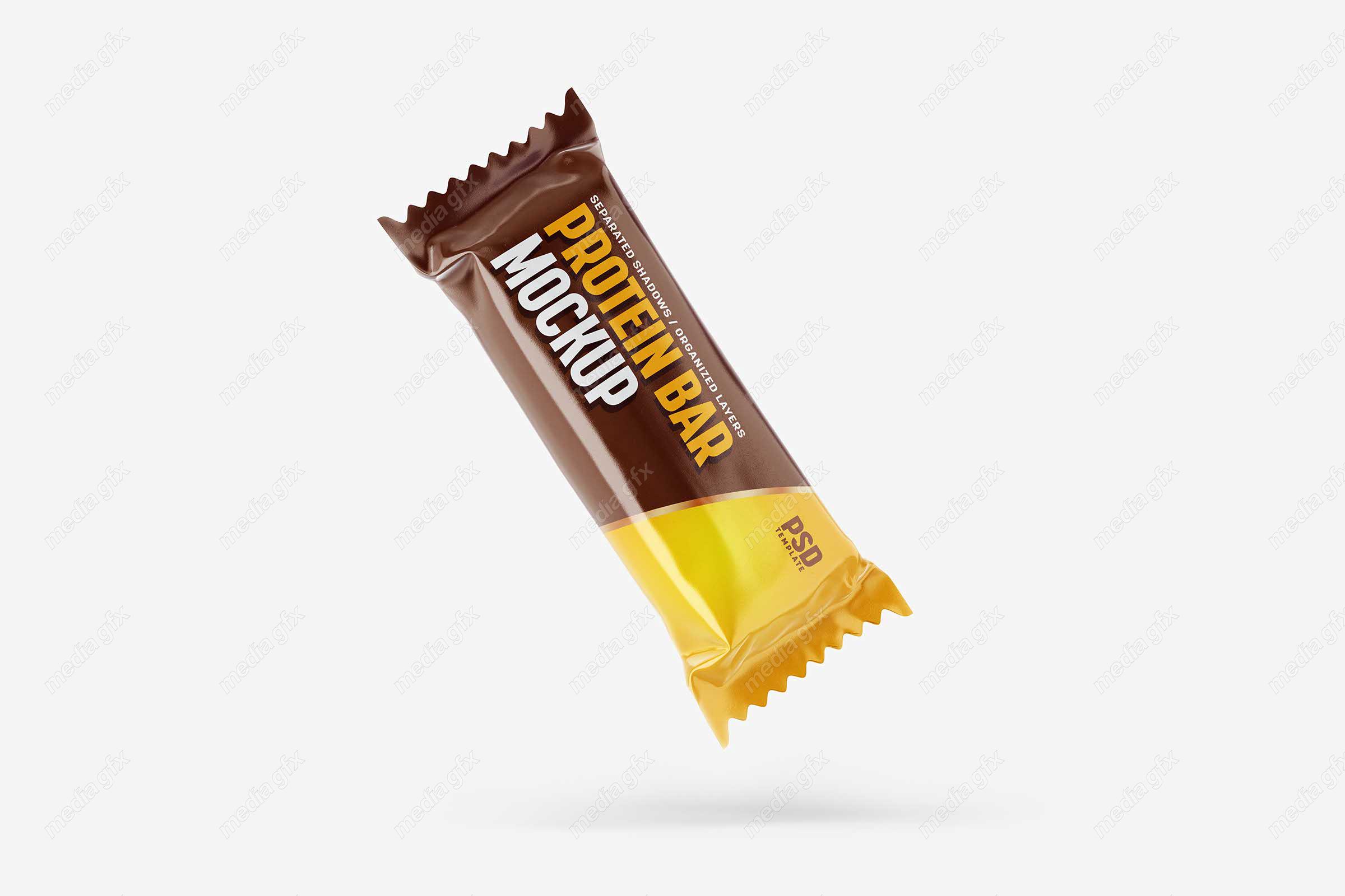 موکاپ بسته بندی شکلات و تافی (اسنک و پروتئین بار) MP000757