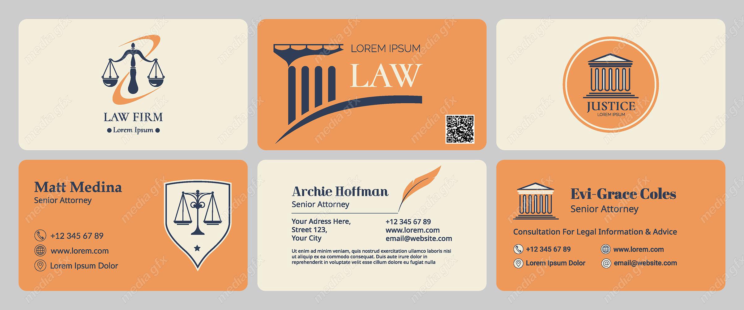 وکتور کارت ویزیت وکیل MV000777