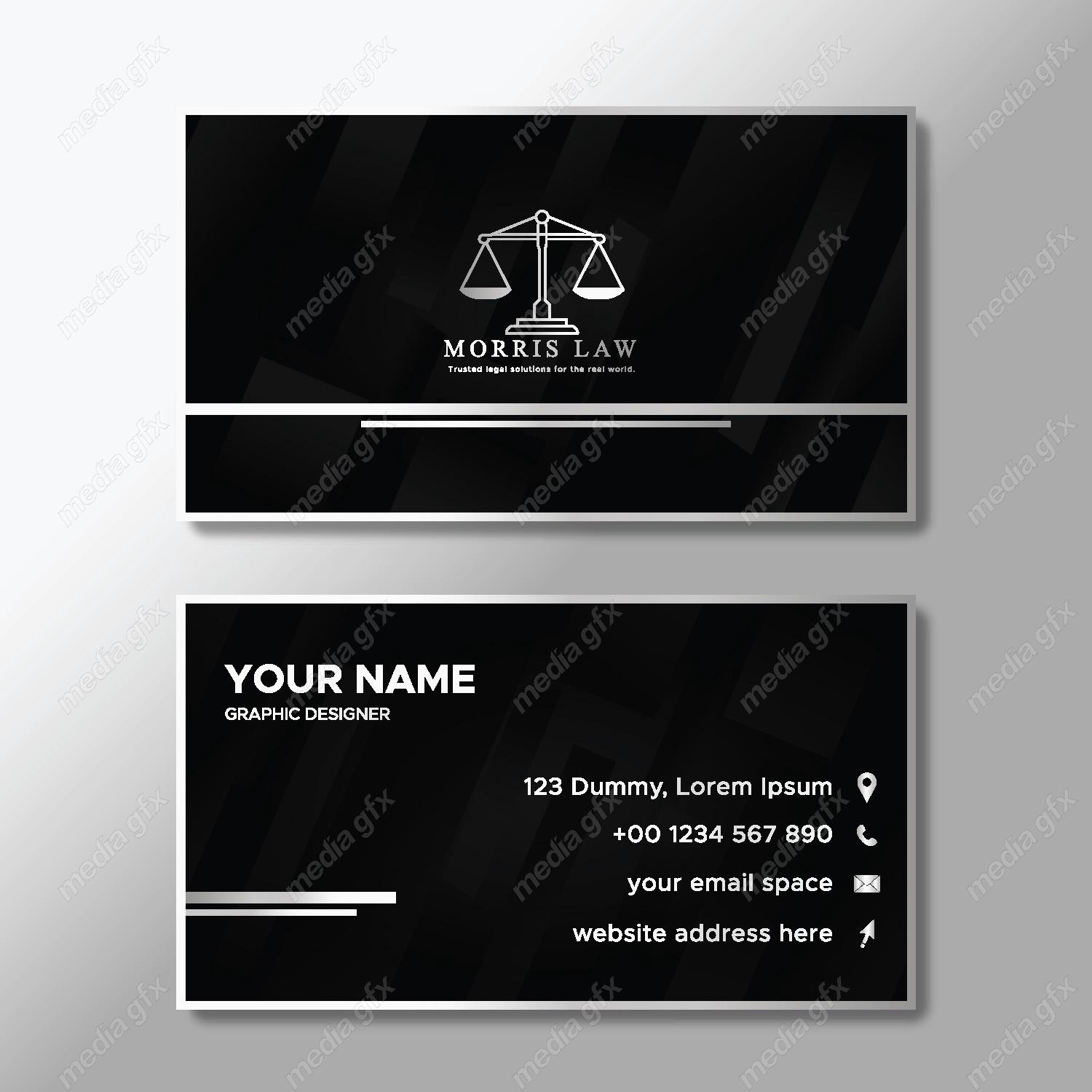 وکتور کارت ویزیت وکیل MV000782