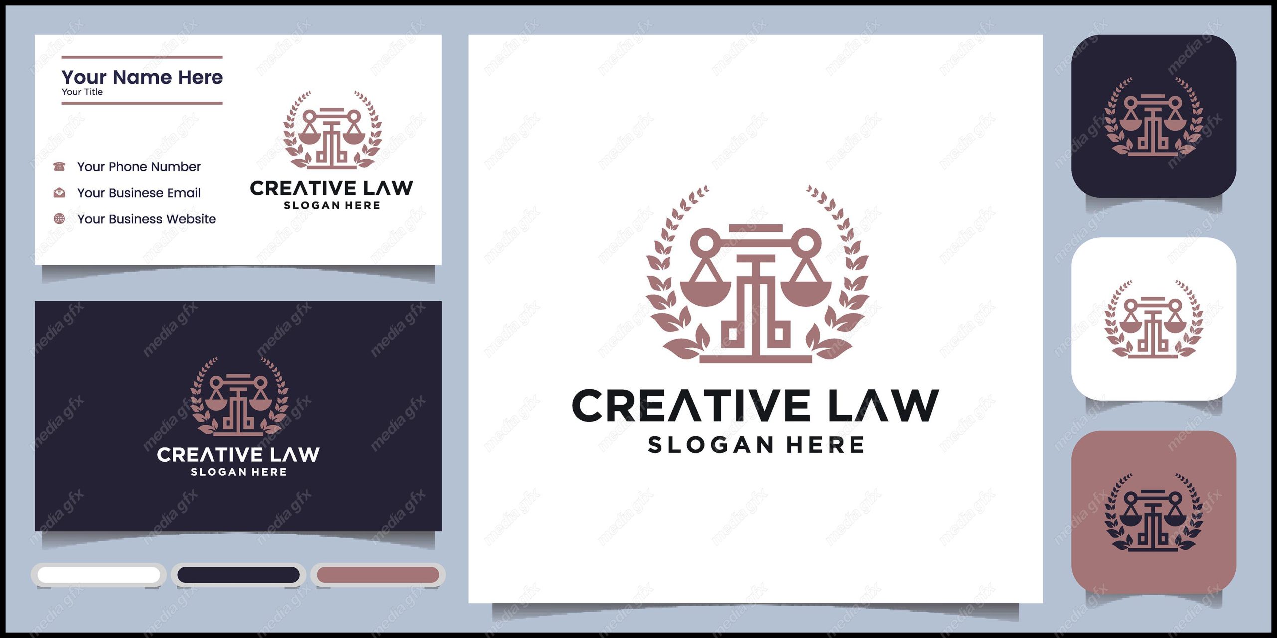 وکتور کارت ویزیت وکیل MV000792