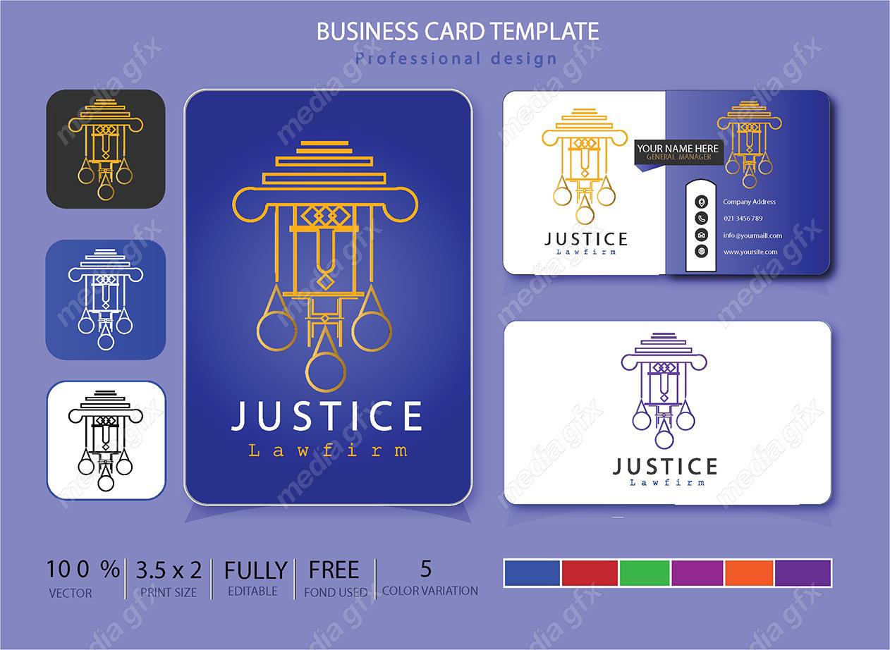 وکتور کارت ویزیت وکیل MV000798