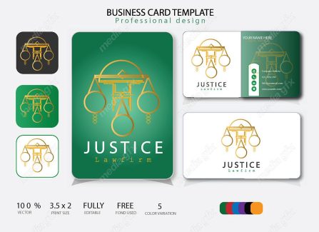 وکتور کارت ویزیت وکیل MV000799